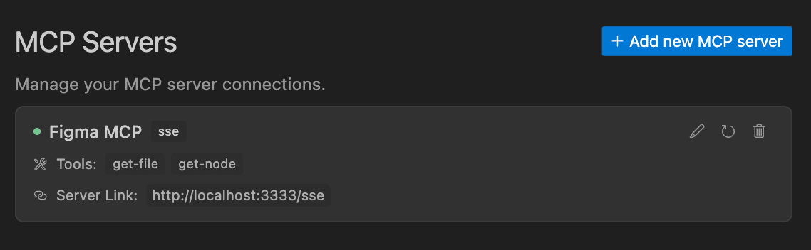 Confirming connection in Cursor