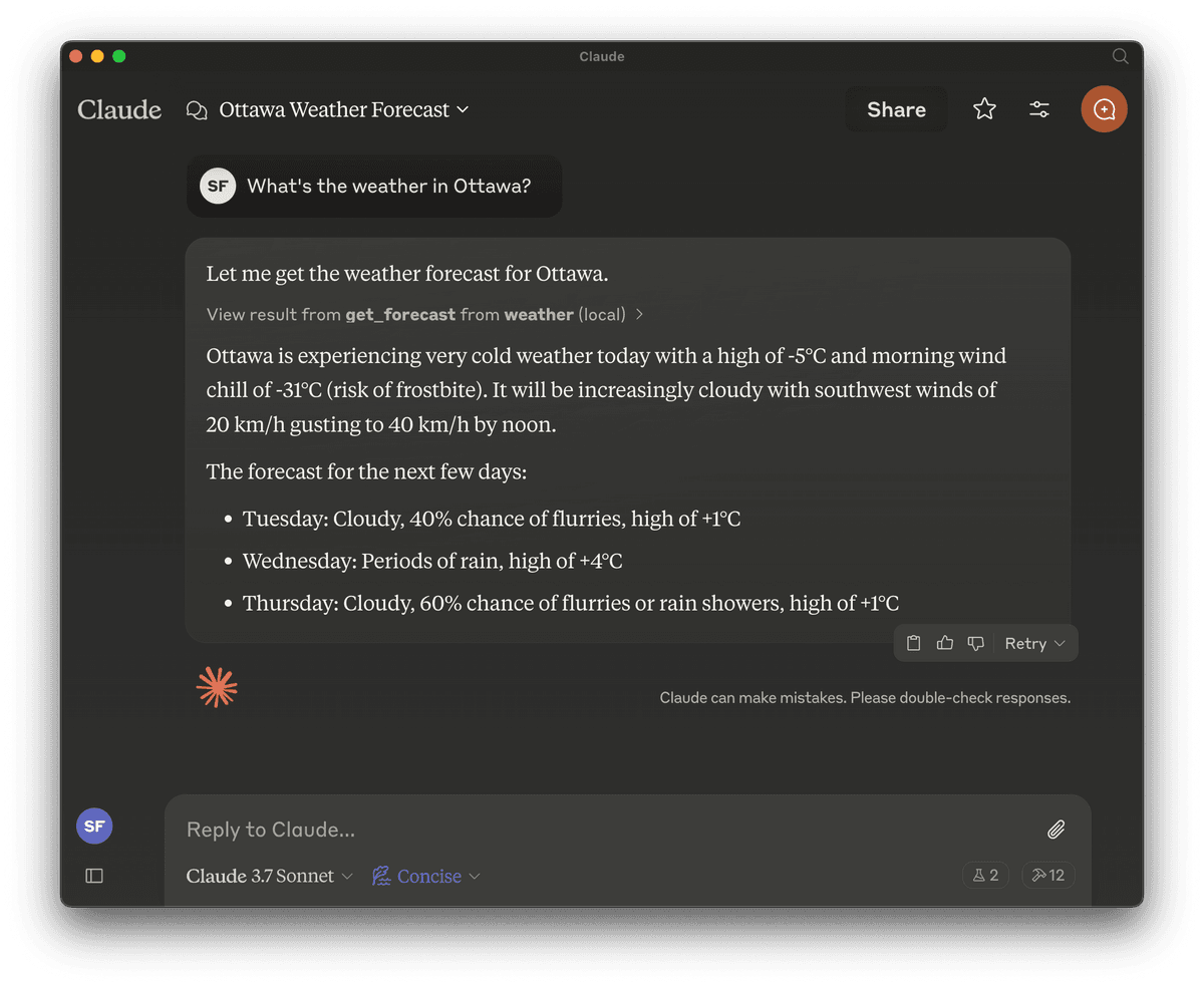 Weather Forecast Screenshot