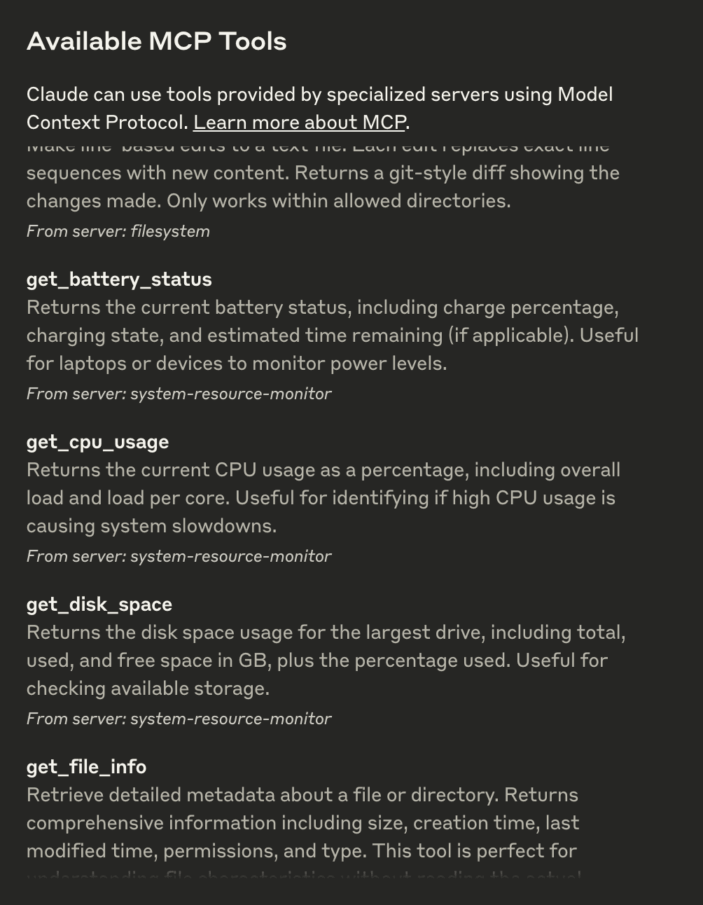 Available Integration