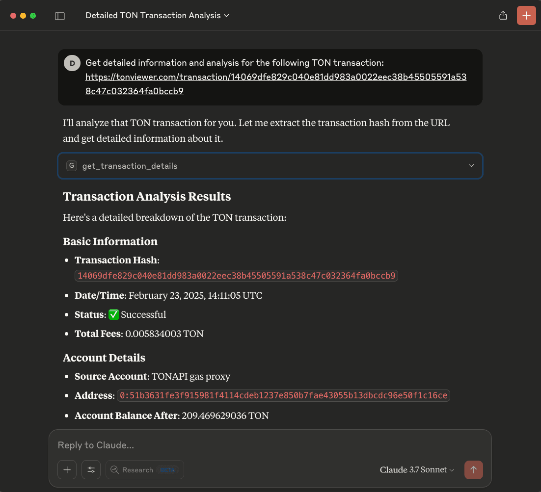 Get Transaction Details Example