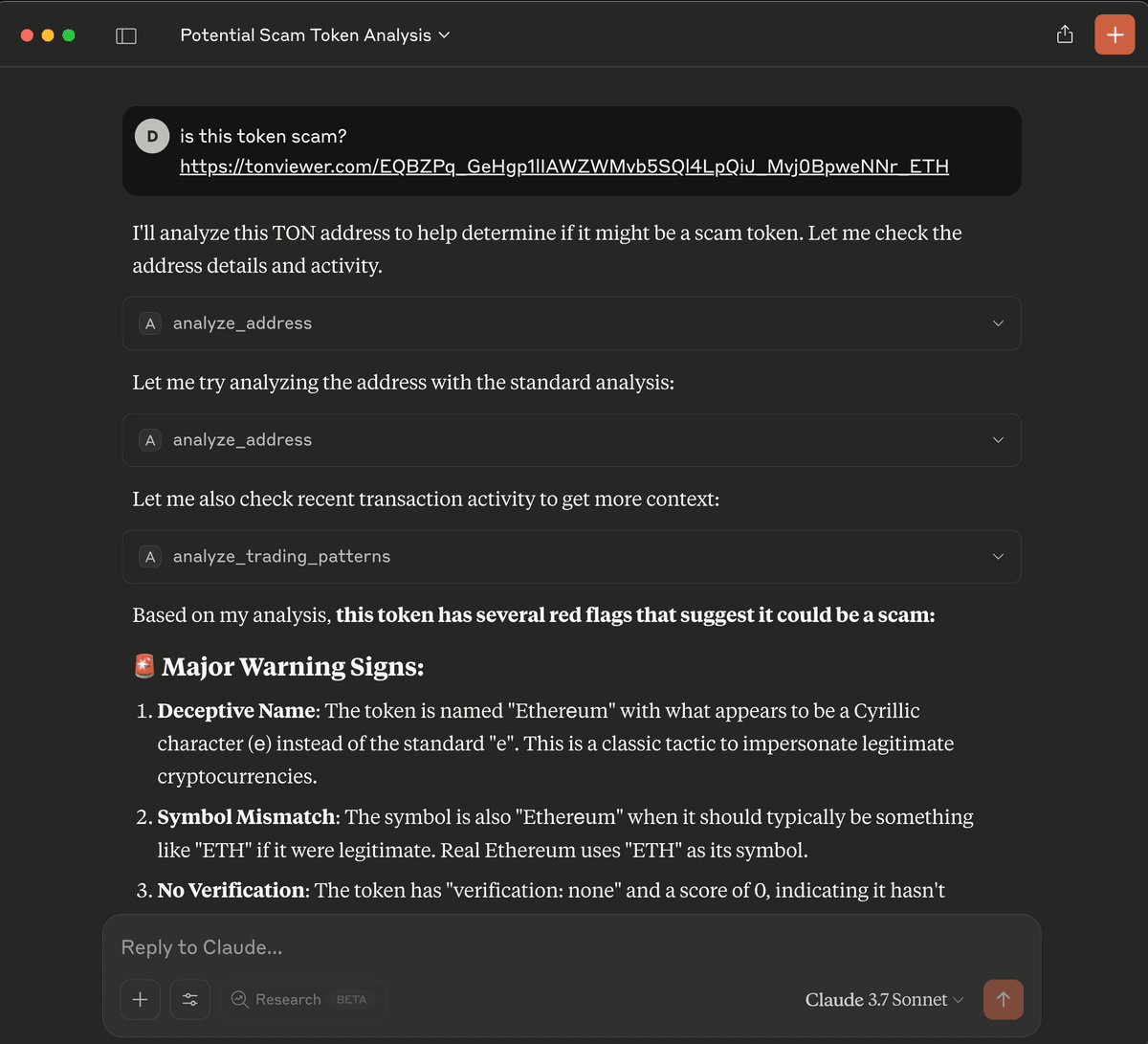 Scam Detection Example