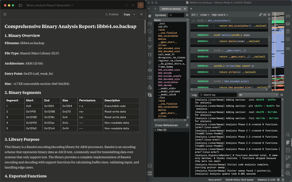 Binary Analysis Report Generation