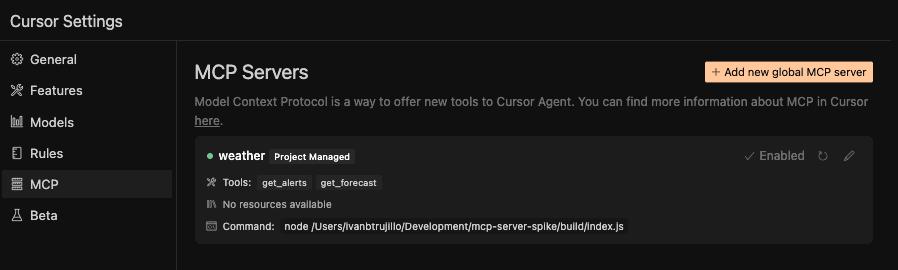 MCP Server Cursor