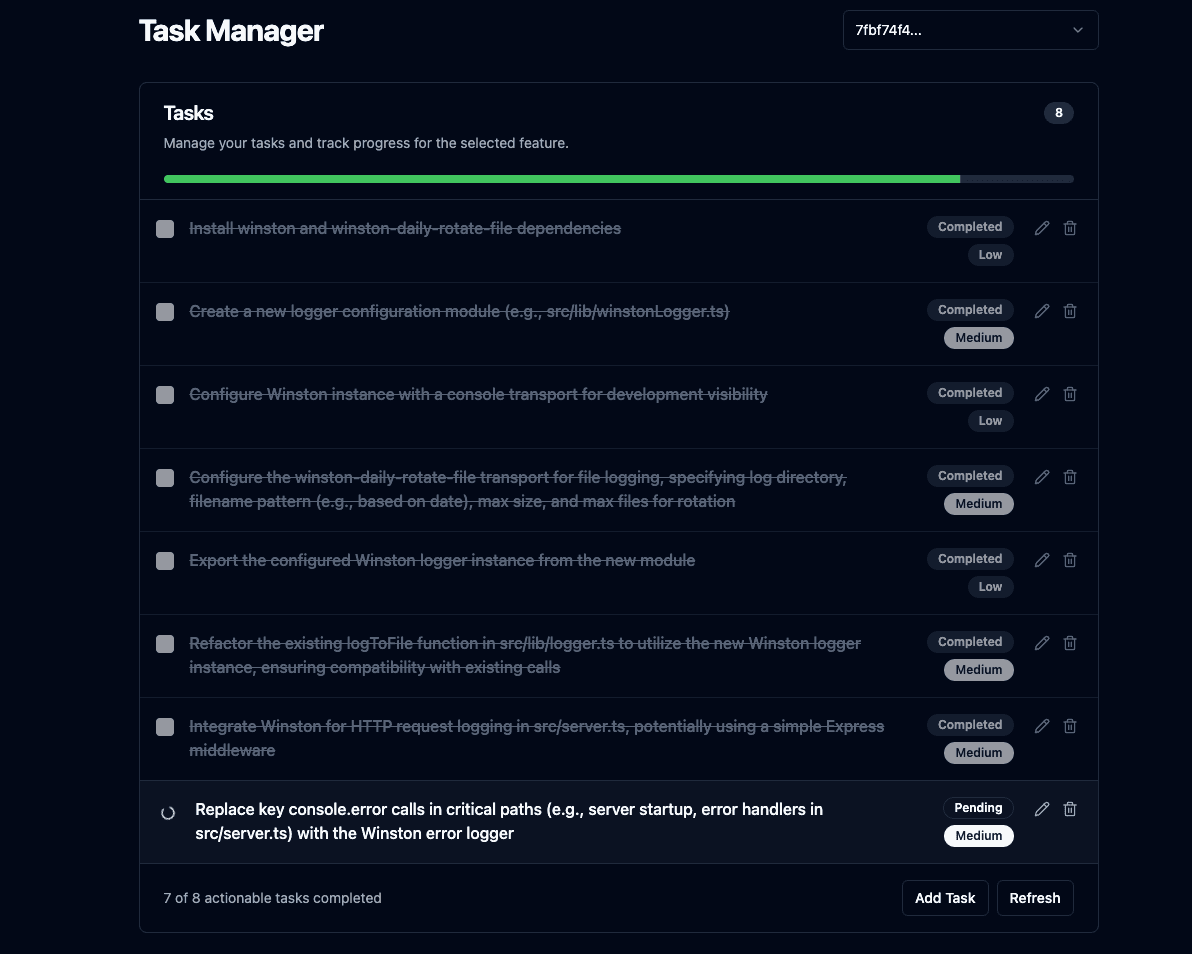 Task List