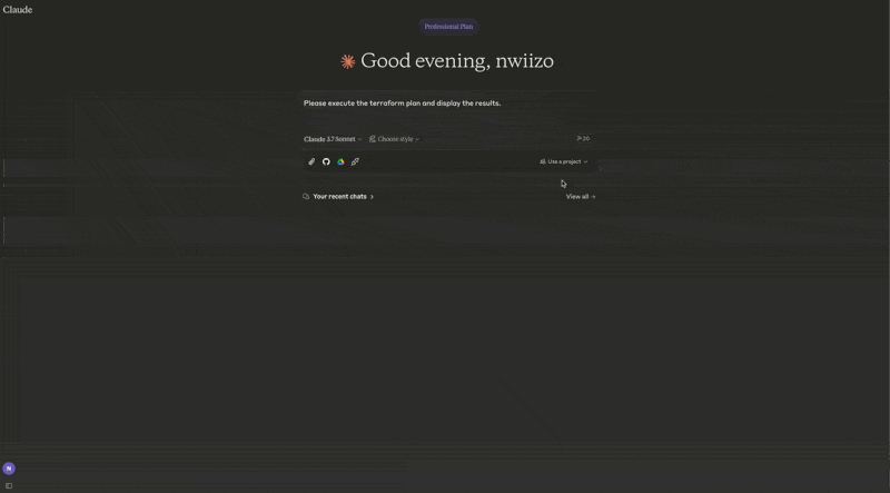 tfmcp Demo with Claude Desktop
