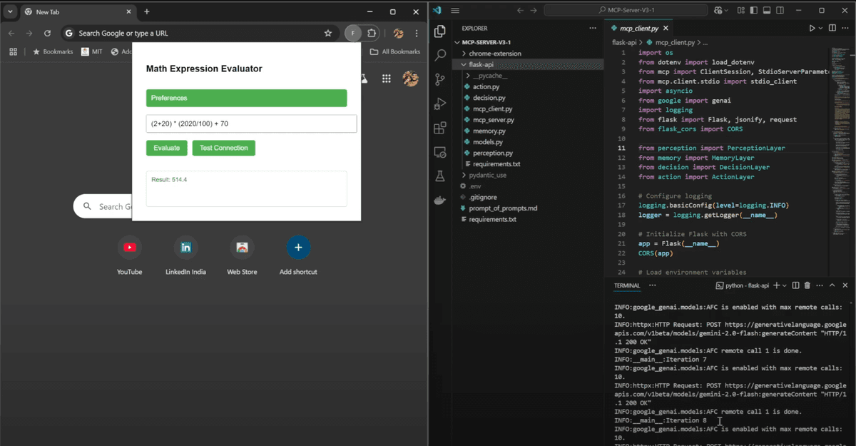 Extension Running