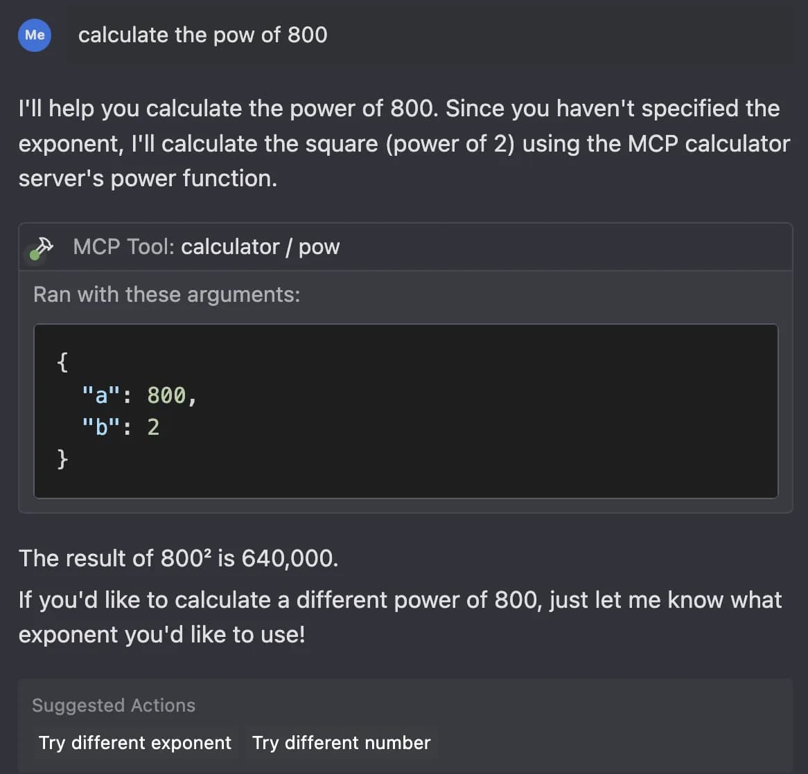 Chat MCP Calculator