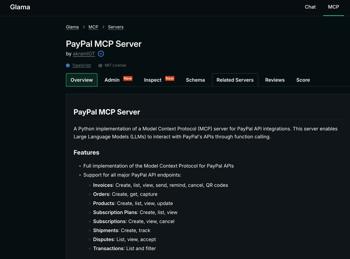 PayPal MCP Server