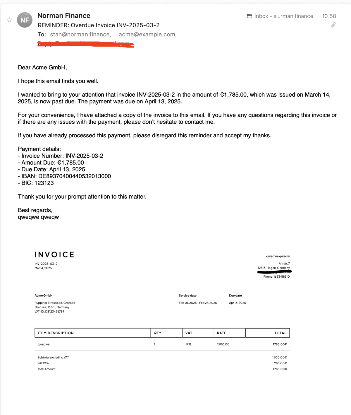 Managing overdue invoices - 2