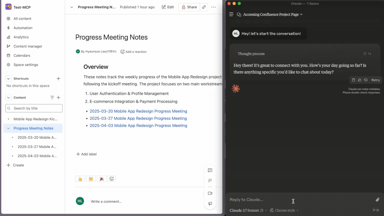 Confluence Demo