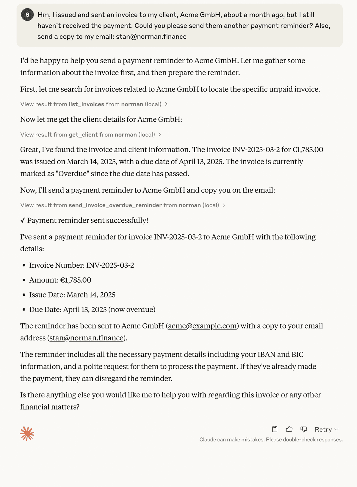 Managing overdue invoices - 1