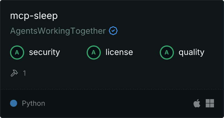 Sleep MCP Server