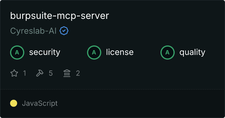 Burpsuite Server MCP server