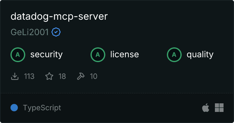 Datadog MCP server