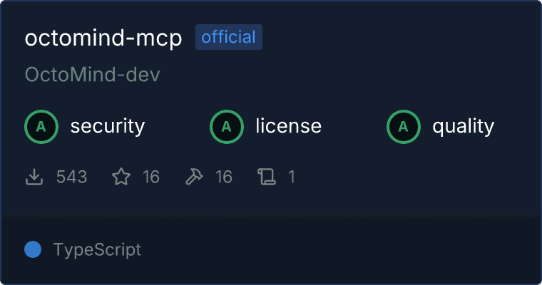 octomind-mcp MCP server