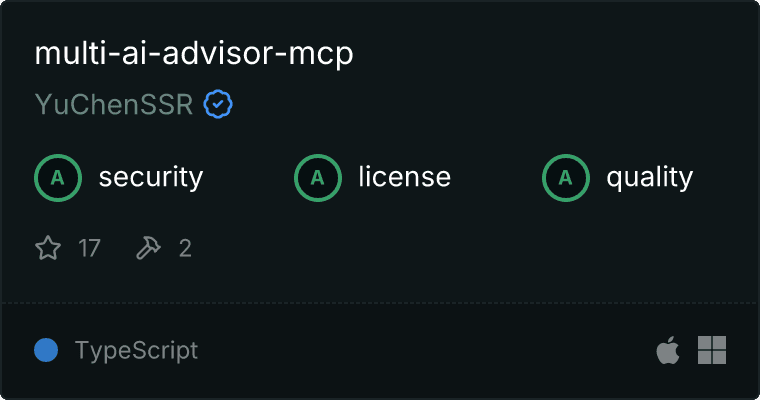 Multi-Model Advisor MCP server