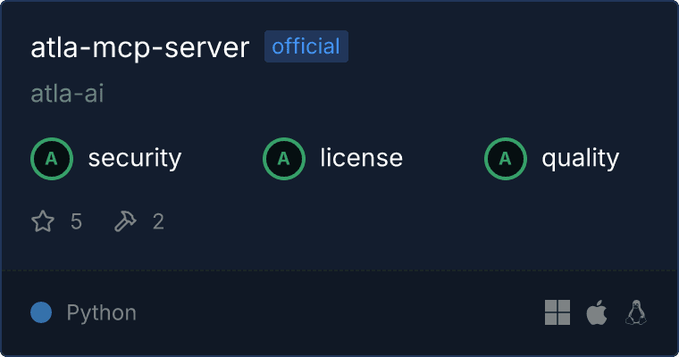 Atla MCP server