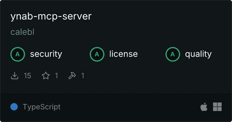 YNAB Server MCP server