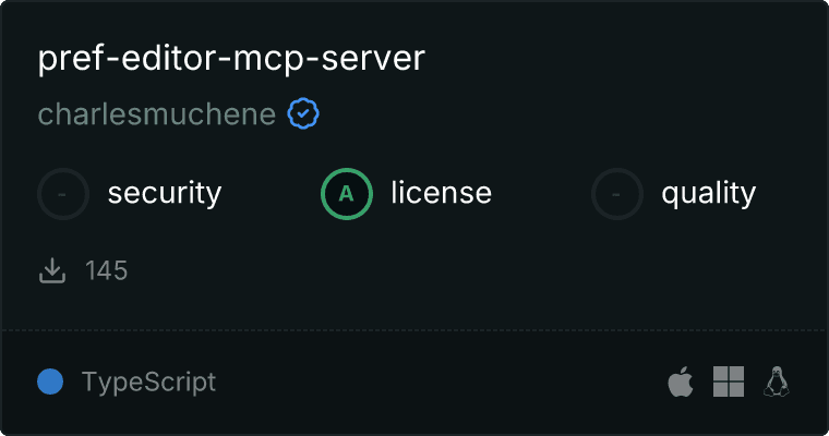 Pref-Editor MCP Server