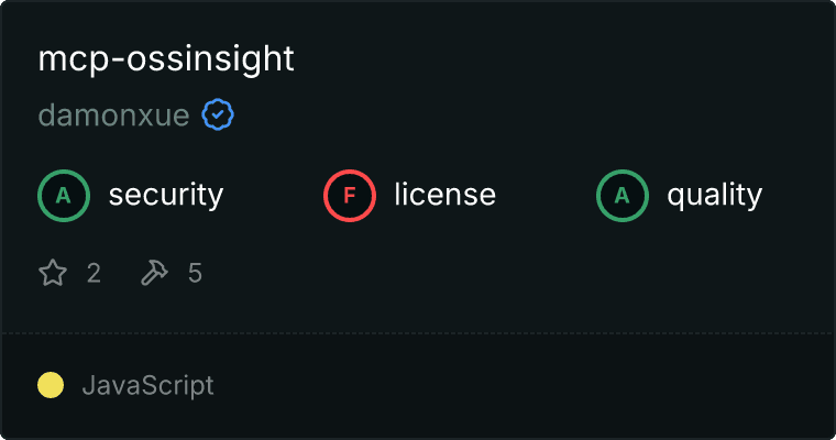 OSSInsight Server MCP server