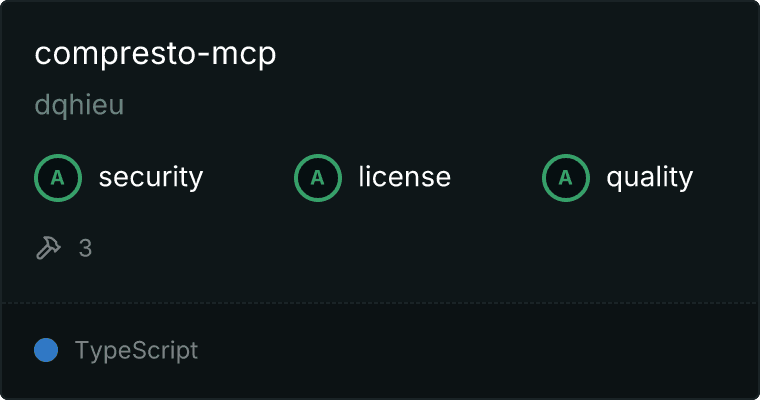 Compresto MCP server