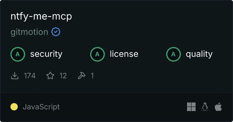 ntfy-me-mcp MCP server