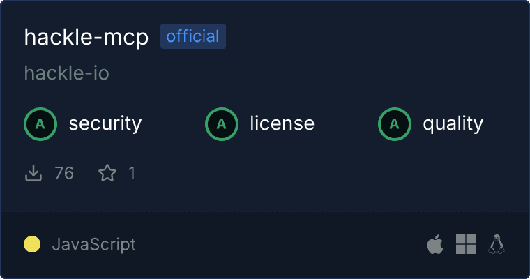 hackle-mcp MCP server