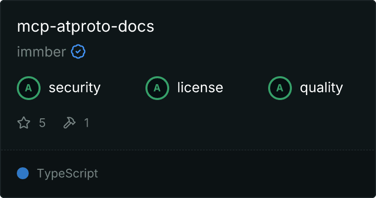 ATproto Docs Server MCP server