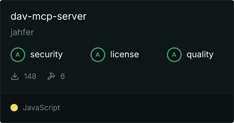 DAV Server MCP server