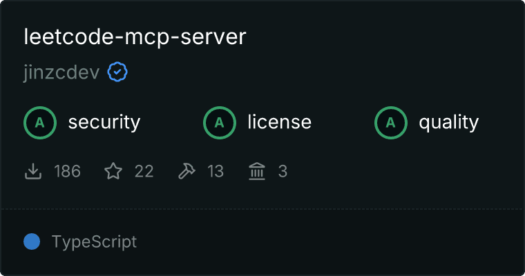 LeetCode Server MCP server