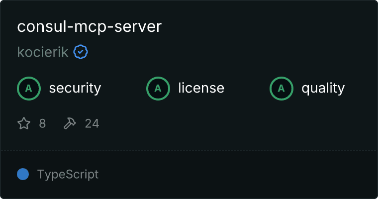 Consul Server MCP server