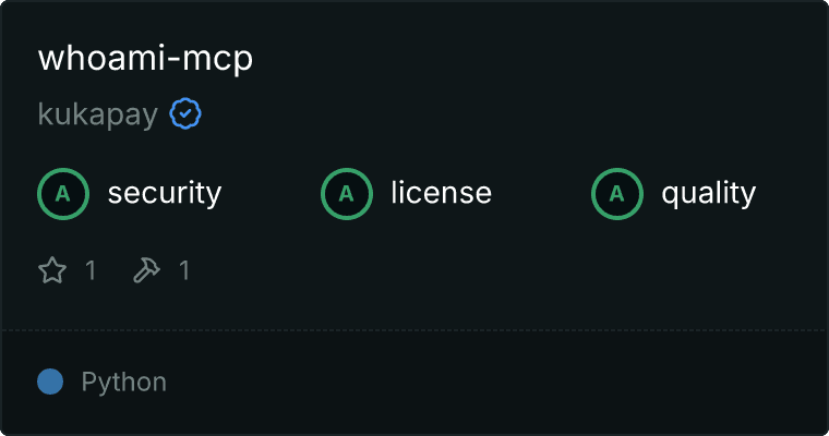 whoami-mcp MCP server