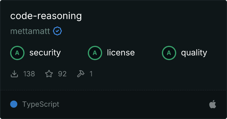 Code Reasoning Server MCP server