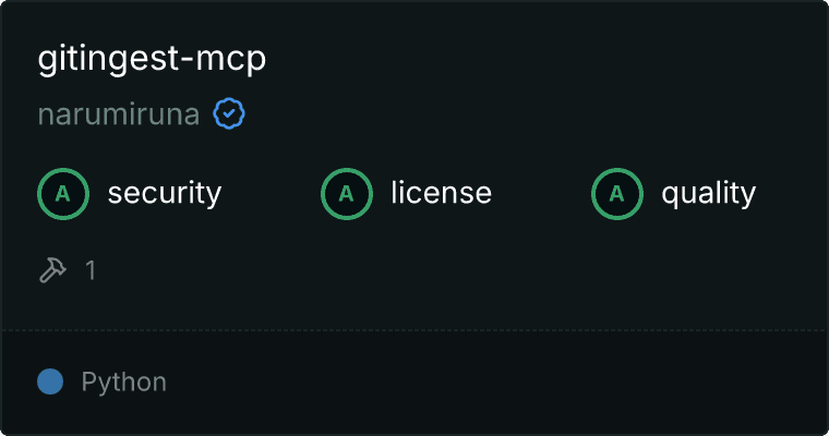 Gitingest Server MCP server