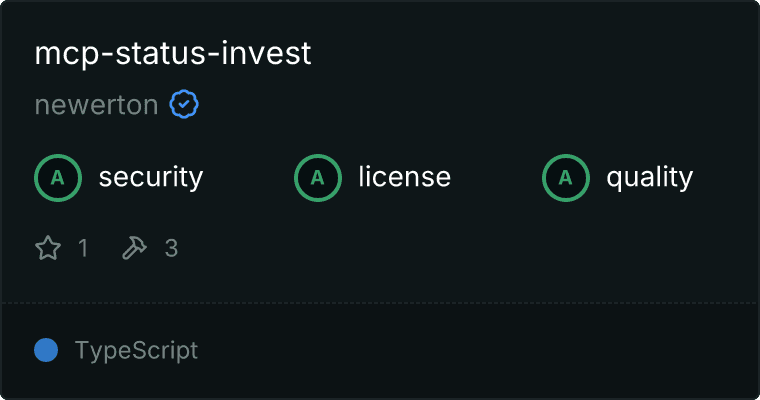 Status Invest - MCP Server