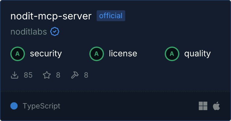 Nodit Server MCP server