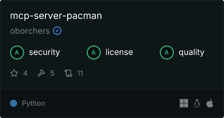 mcp-server-pacman MCP server