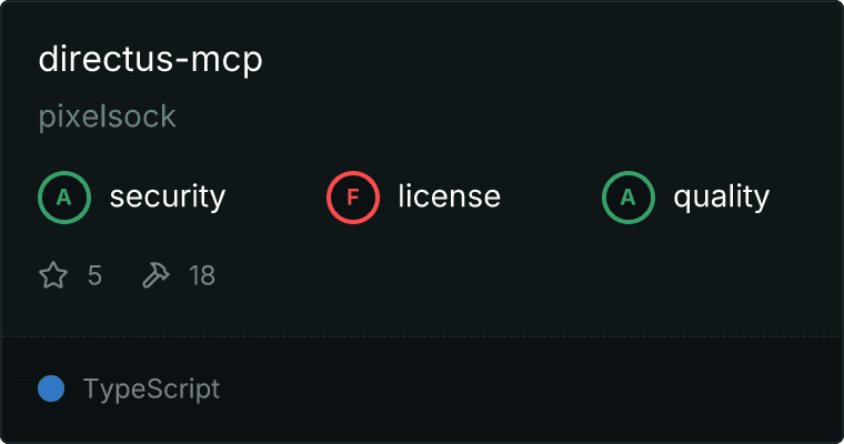 Directus Server MCP server