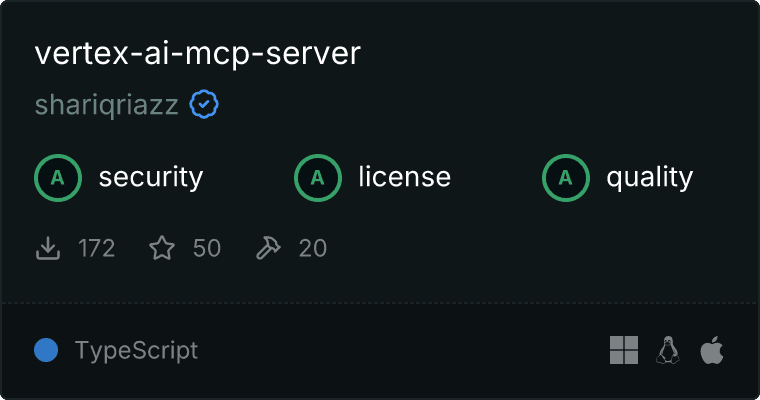 Vertex AI Server MCP server