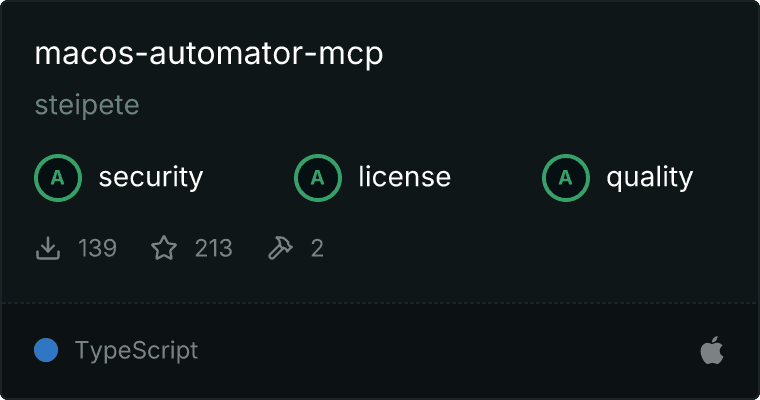 macOS Automator Server MCP server