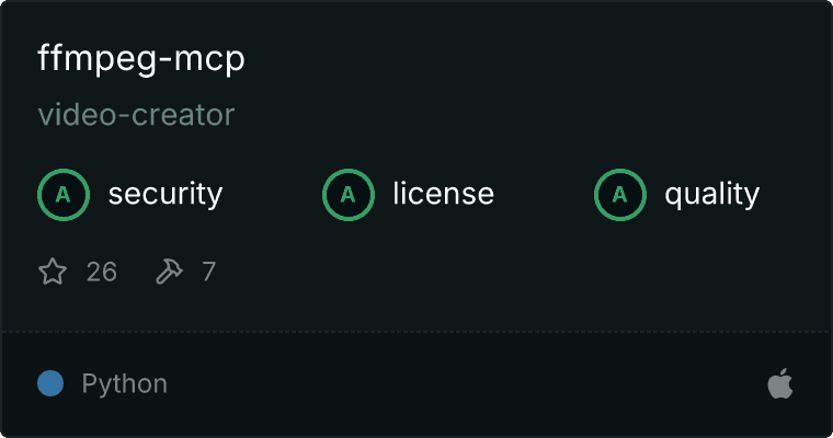 FFmpeg-Server MCP server