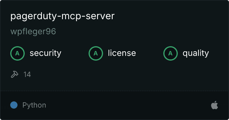 PagerDuty Server MCP server