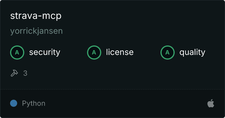 Strava Server MCP server