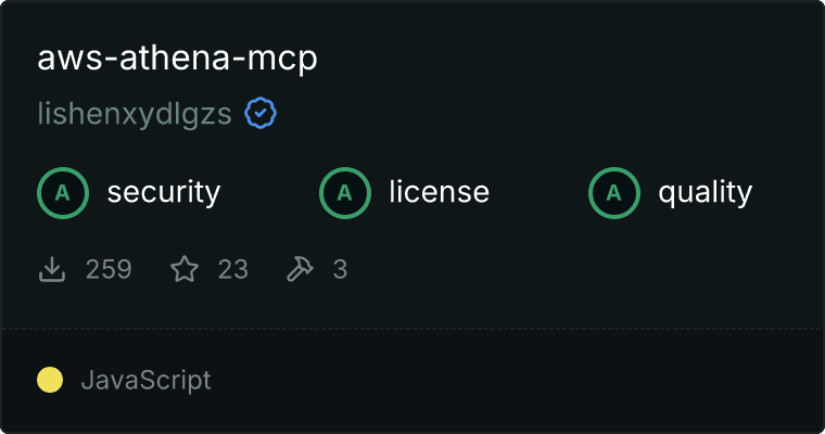 aws-athena-mcp MCP server