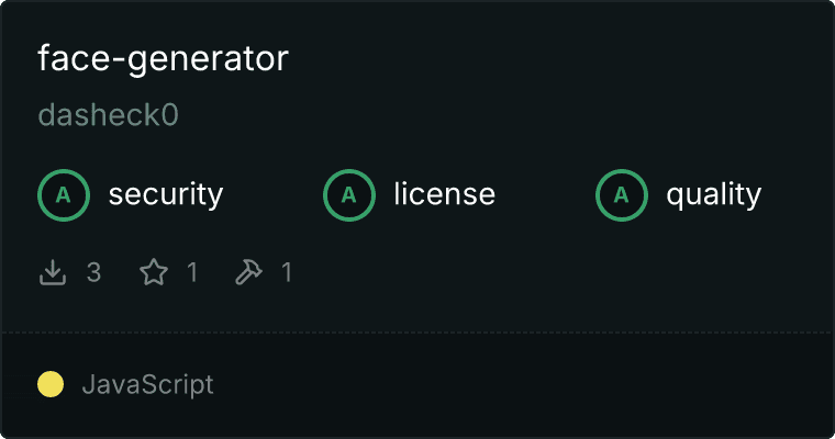 Face Generator Server MCP server