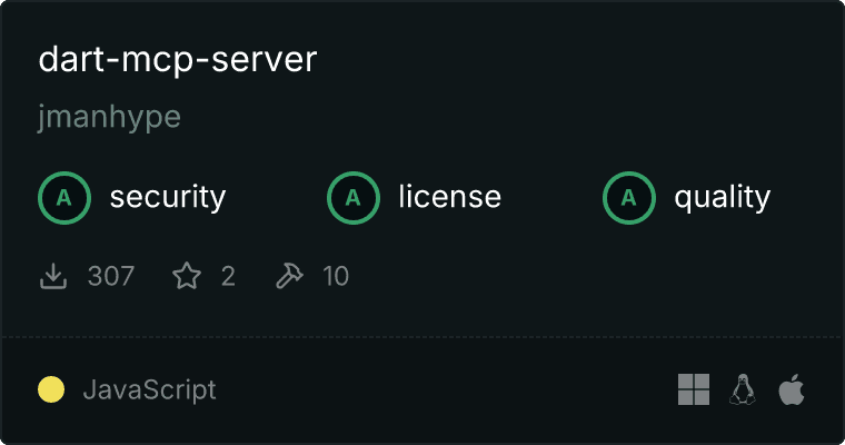 Dart Server MCP server
