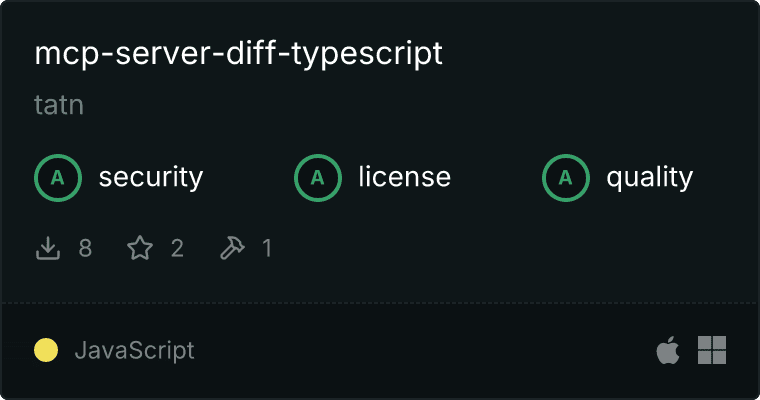 Server Diff TypeScript MCP server