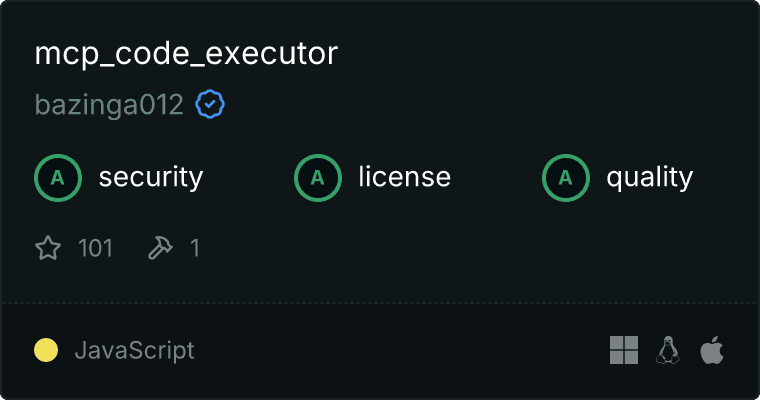 Code Executor MCP server