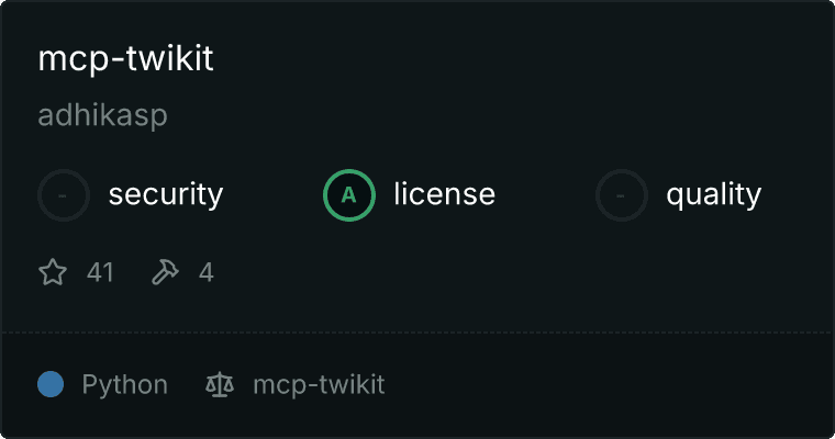 mcp-twikit MCP server