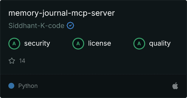 Smart Photo Journal Server MCP server